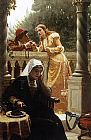 Edmund Blair Leighton A Stolen Interview painting